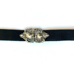 Silver art nouveau clasp